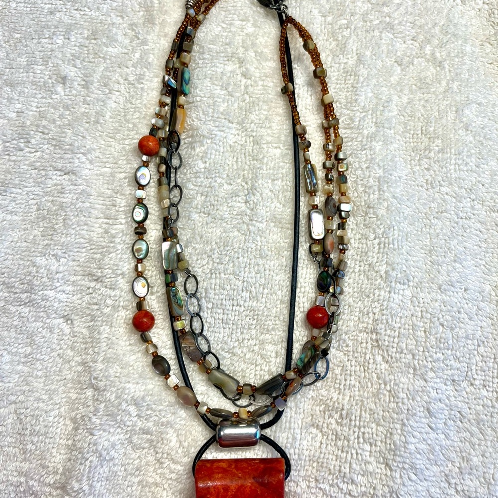Silpada pendant, and multi strand combo.
